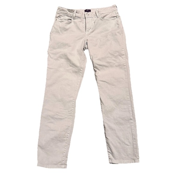 NYDJ Jeans Women's 8 Clarissa Ankle Skinny Lift Tuck Stretch Light Gray Denim - Picture 1 of 12